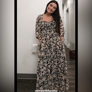 dRA Floral Maxi Dress